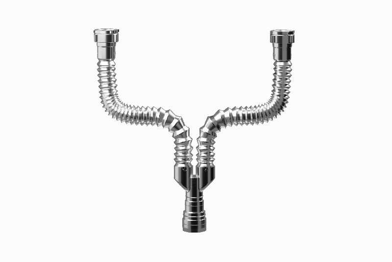 Sifao Duplo Sanfonado Universal Cromado