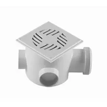 [CS132-V] Caixa Sifonada 3Entr.Vir.Quad.Cr.1 0x9cm