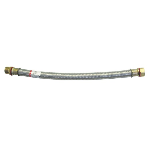 [REAI50] STAINLESS STEEL BRAIDED WINC HANDLE BALL VALVE HOSE 50CM